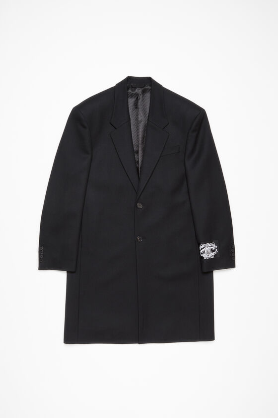 Acne Studios - シングルブレストウールコート - ブラック