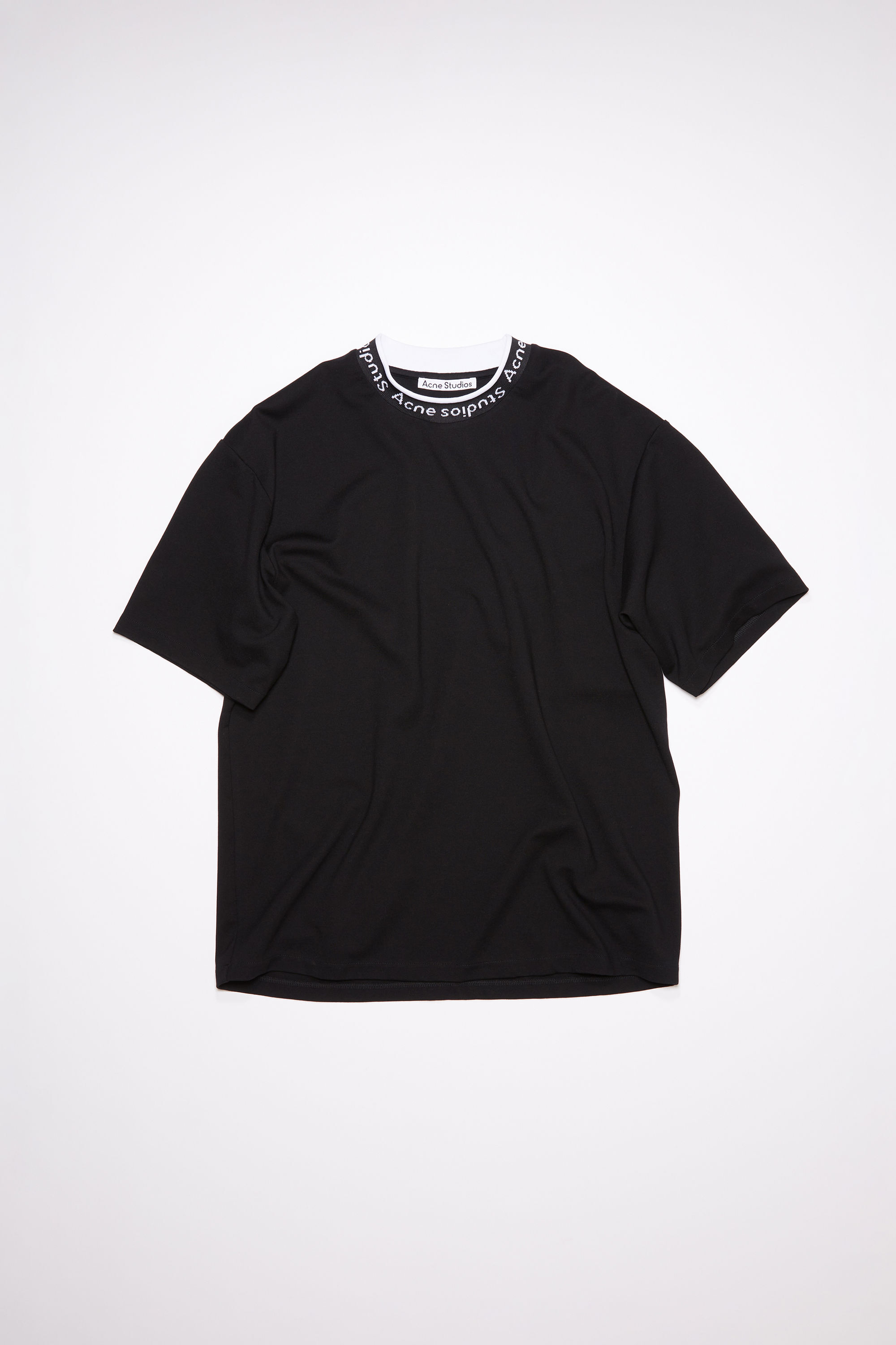 Acne Studios - ロゴリブTシャツ - オプティックホワイト