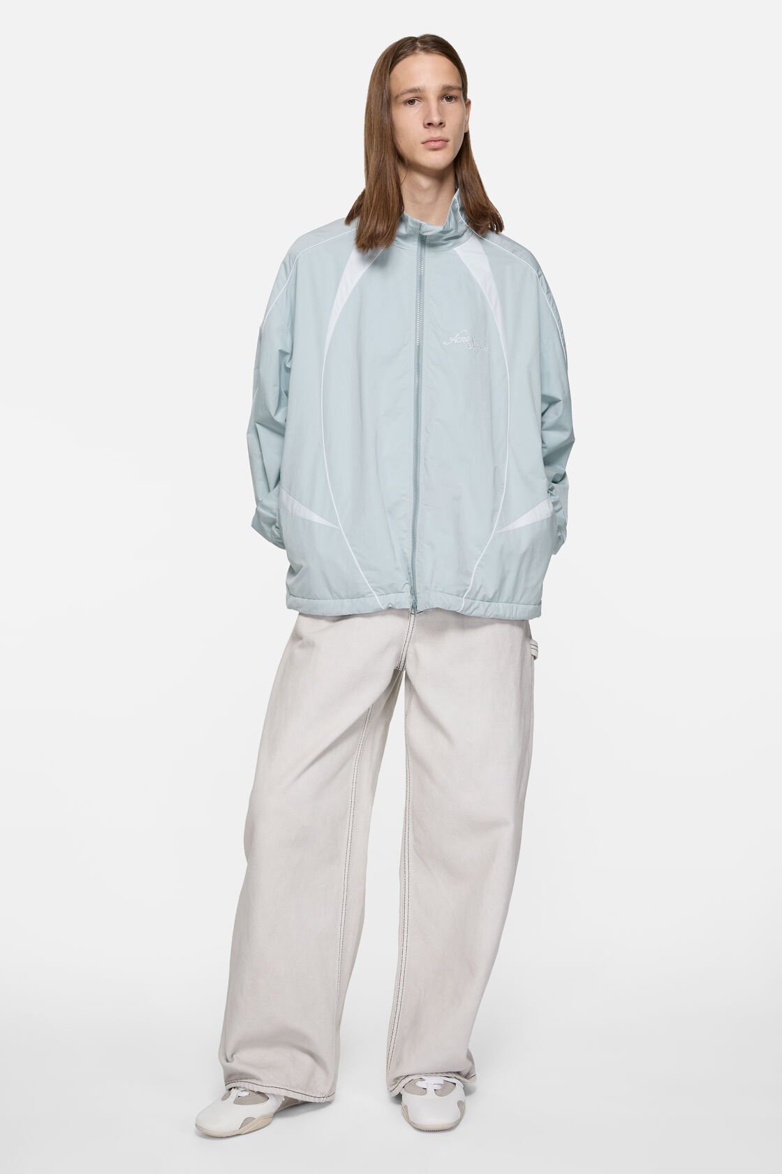 Casual denim trousers, White/ecru, 2000x