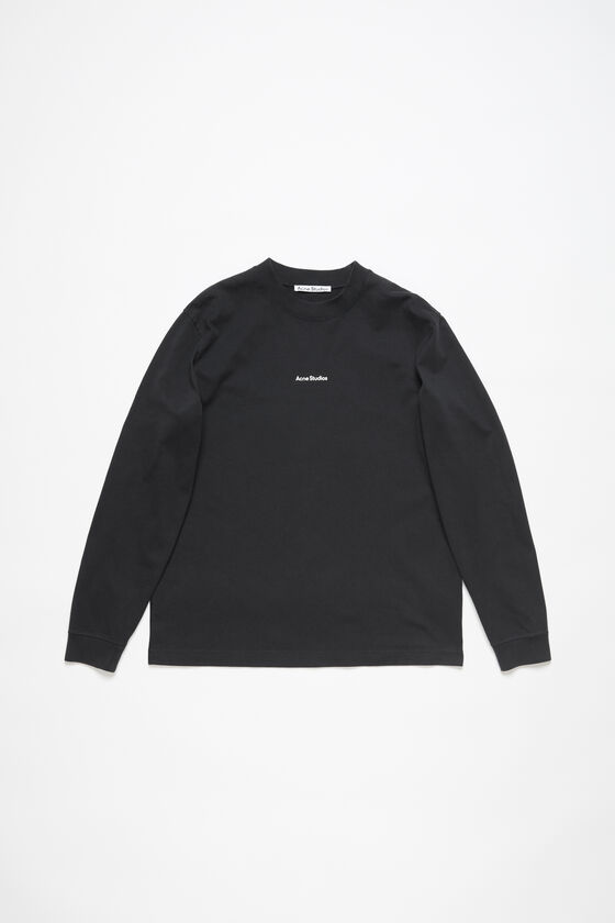 Acne Studios - ロゴ ロングスリーブTシャツ - ブラック