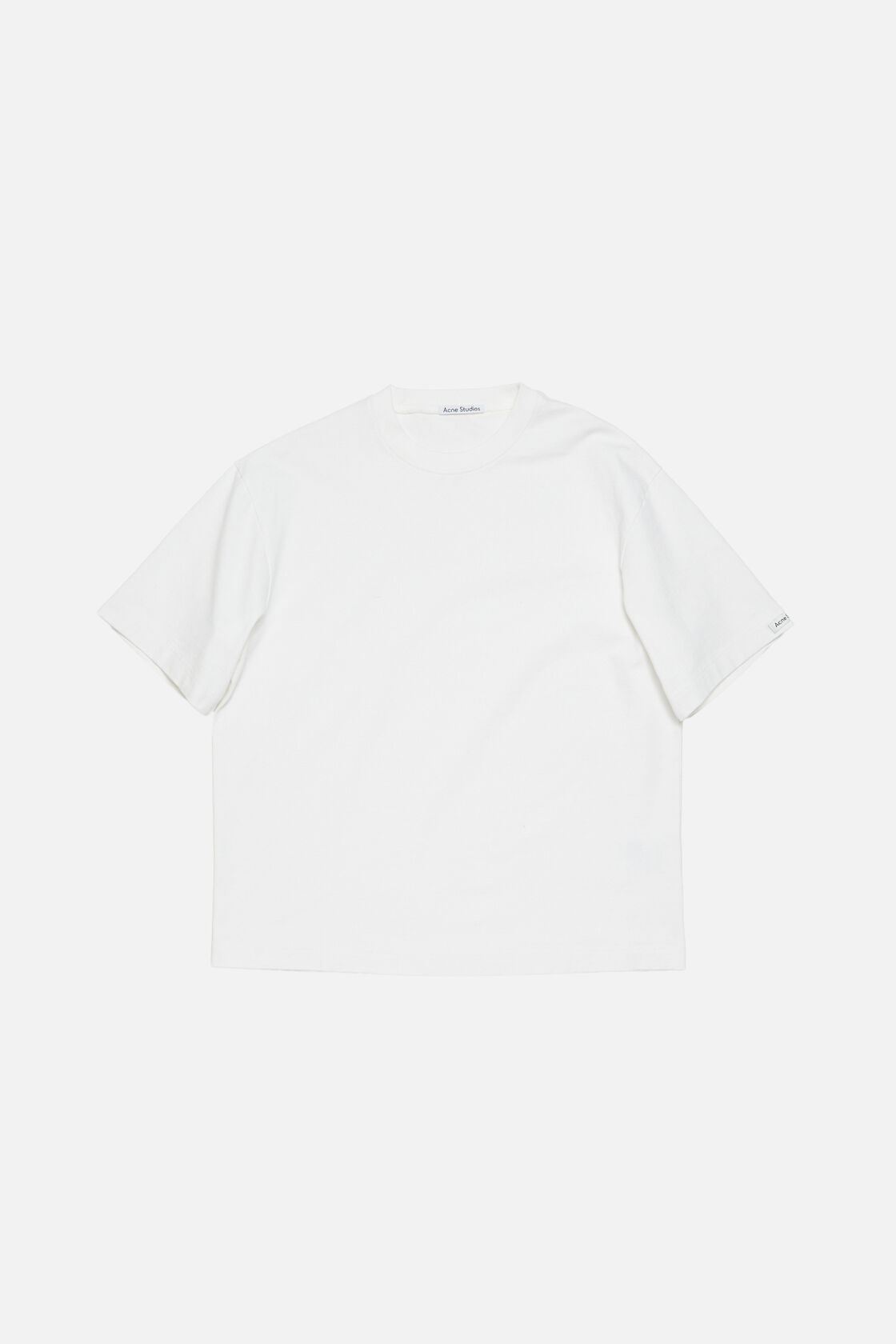 Satin logo t-shirt - relaxed, Optic White, 2000x