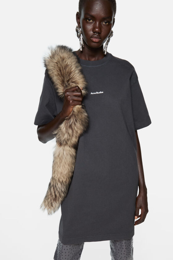 Acne Studios - ロゴTシャツドレス - ブラック