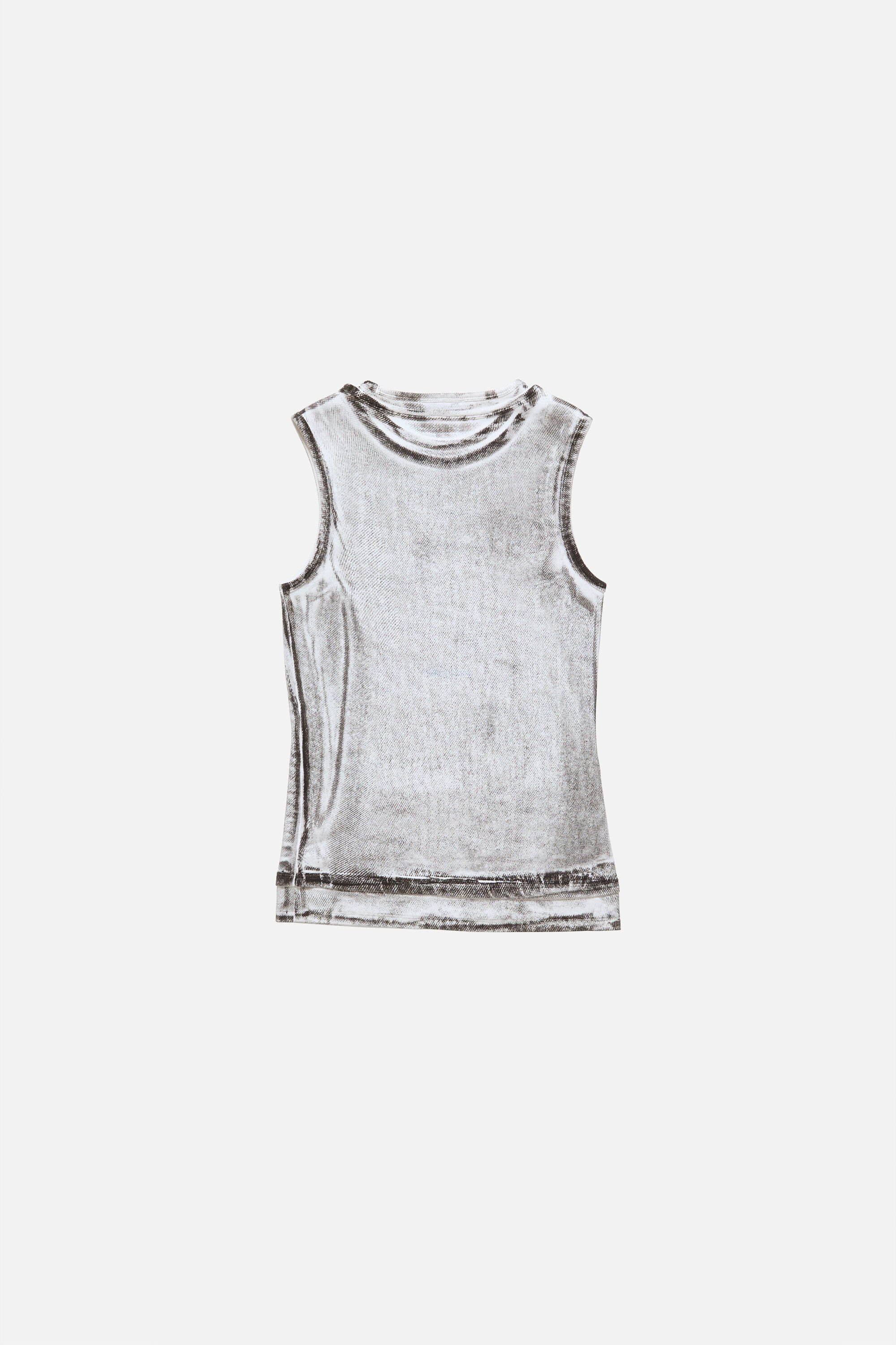 Acne Studios - Layered logo tank top - Black/white
