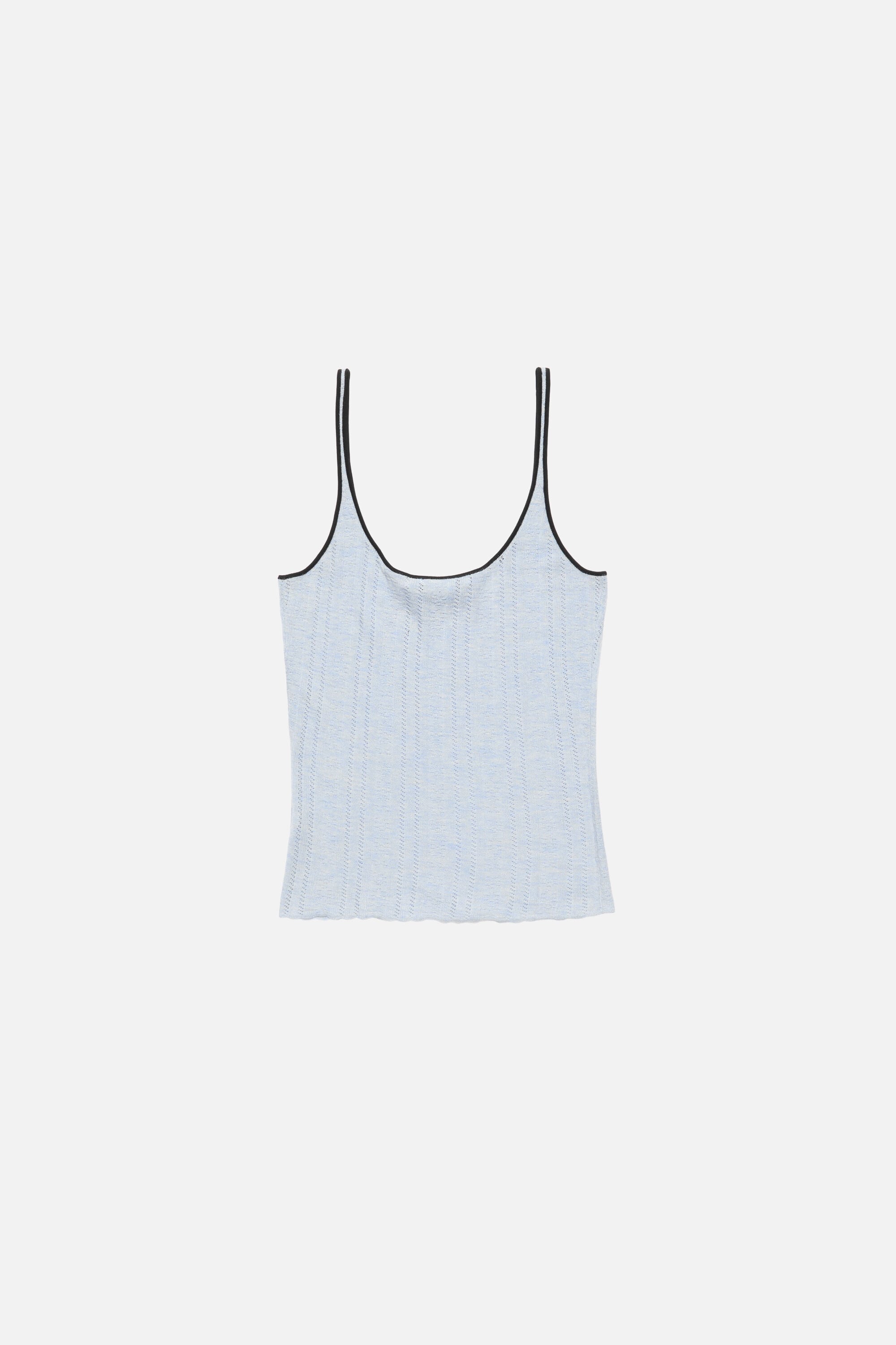 Acne Studios - Silk knit tank top - Light blue
