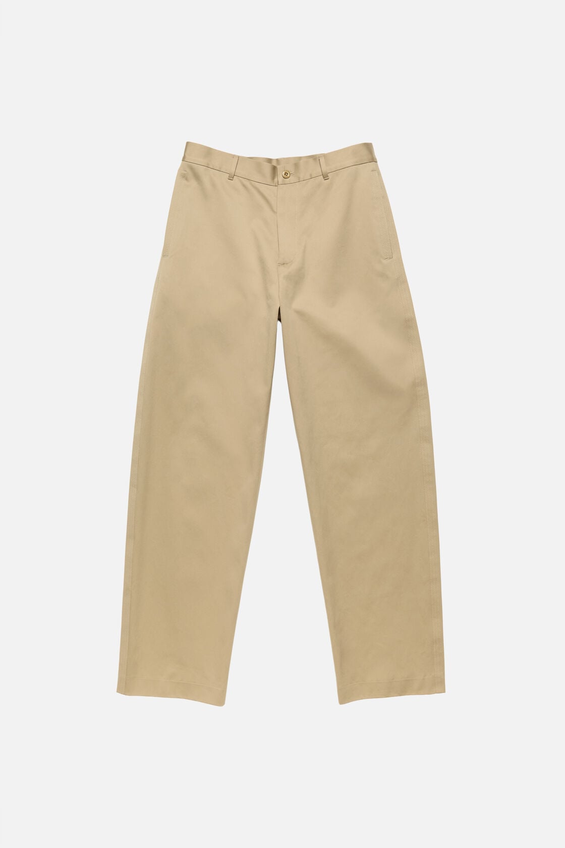 Cotton satin trousers, Dusty beige, 2000x