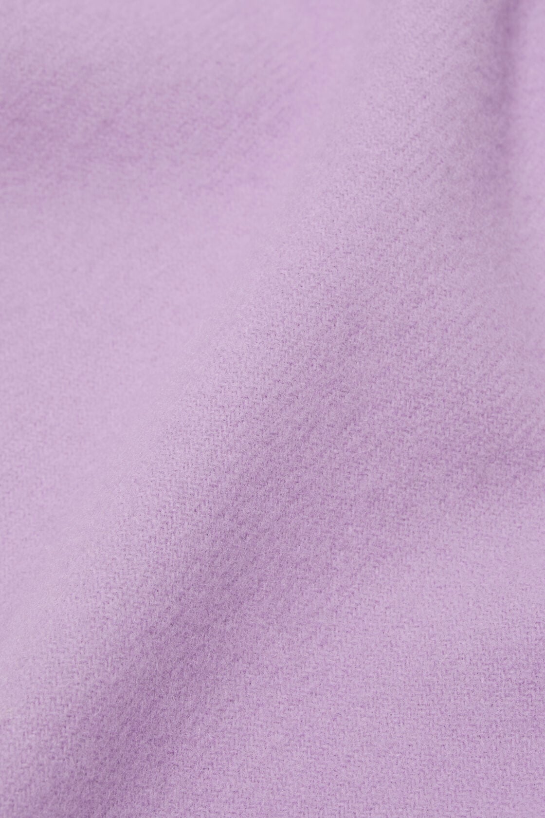 Fringe wool scarf - skinny, Lilac, 2000x