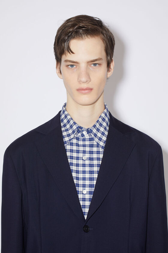 Acne Studios - シングルブレスト スーツジャケット - ダークネイビー