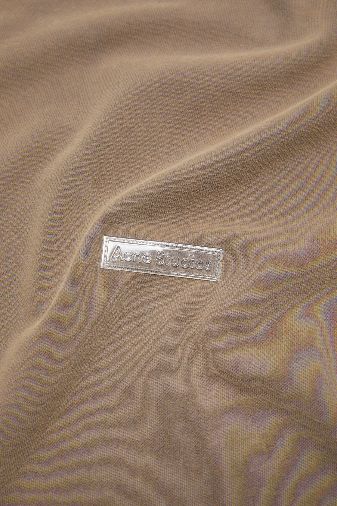 Crew neck t-shirt - Relaxed unisex fit, Taupe Brown, 2000x