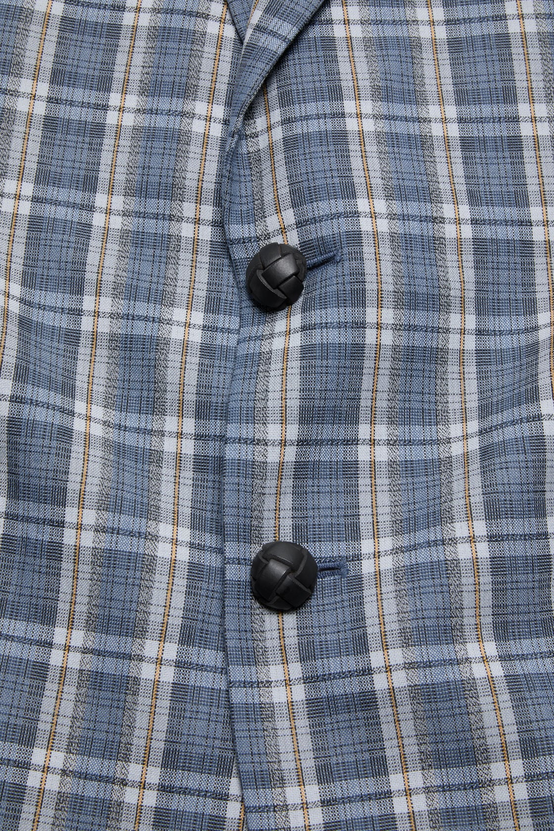 Checked wool suit jacket, Blue/yellow, 2000x