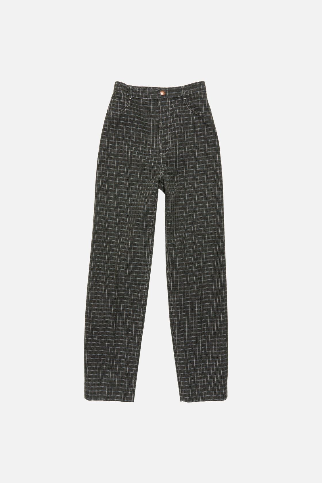 Woven wool-blend trousers, Dark green, 2000x