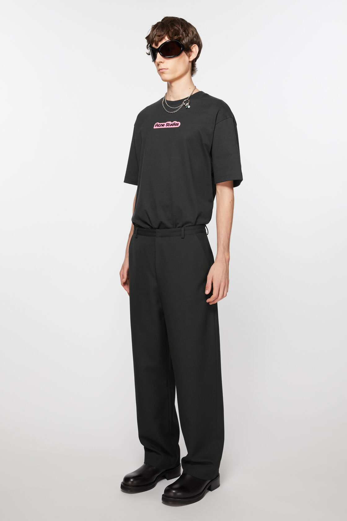 Wool blend trousers, Black, 2000x