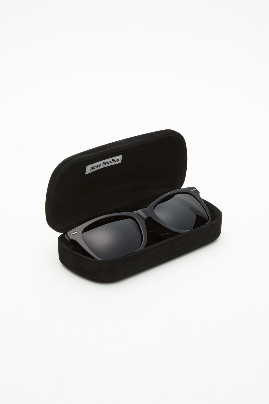 Square-frame sunglasses, Black/black, 2000x