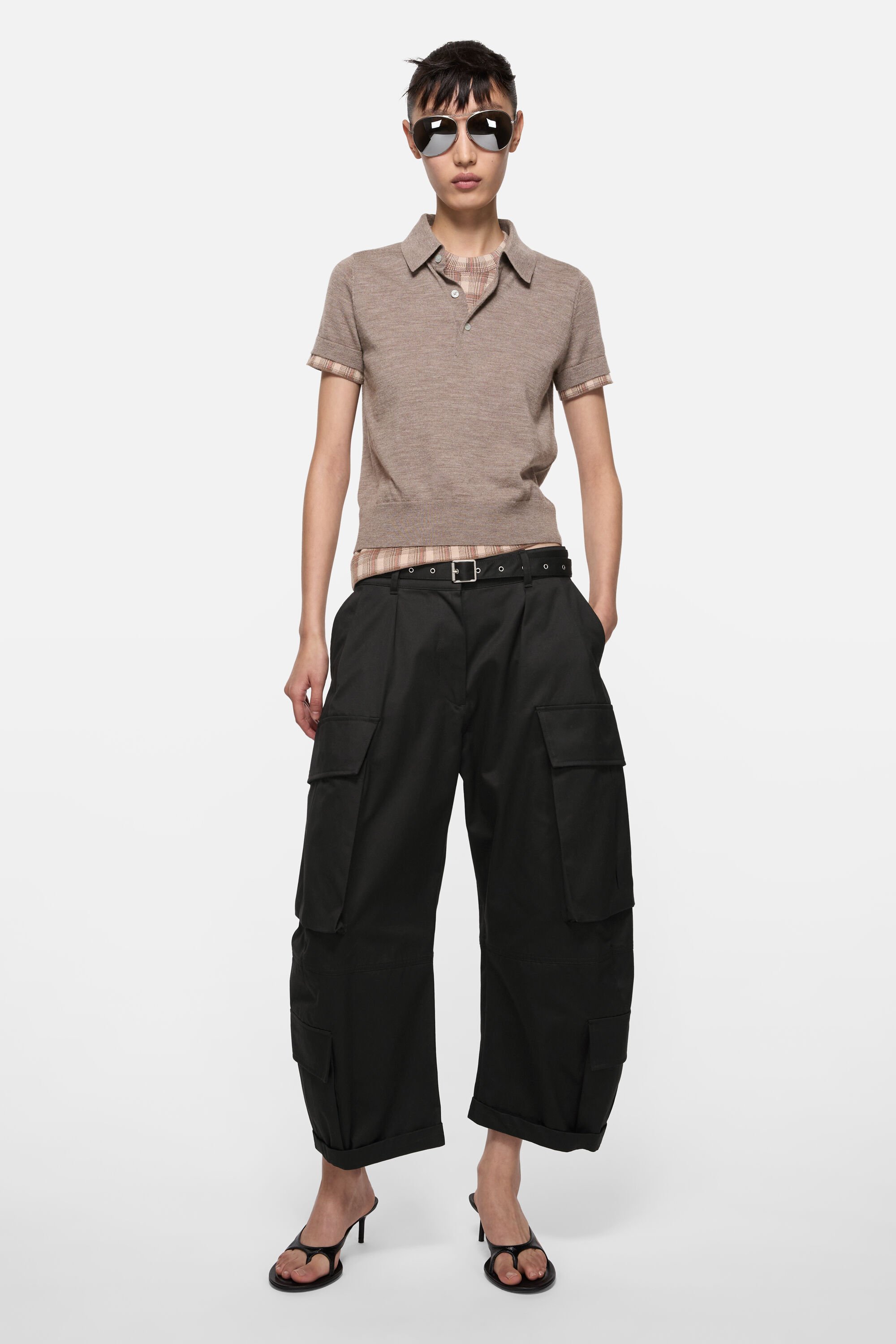 Acne Studios - Twill cargo trousers - Black