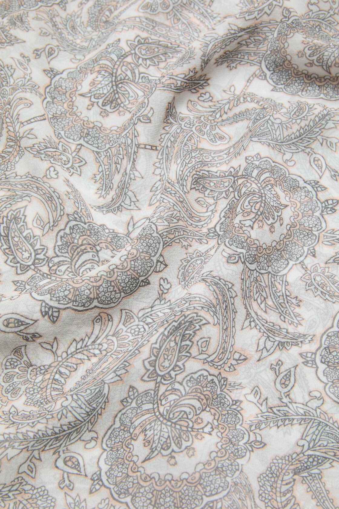 Silk paisley skirt, Light beige, 2000x