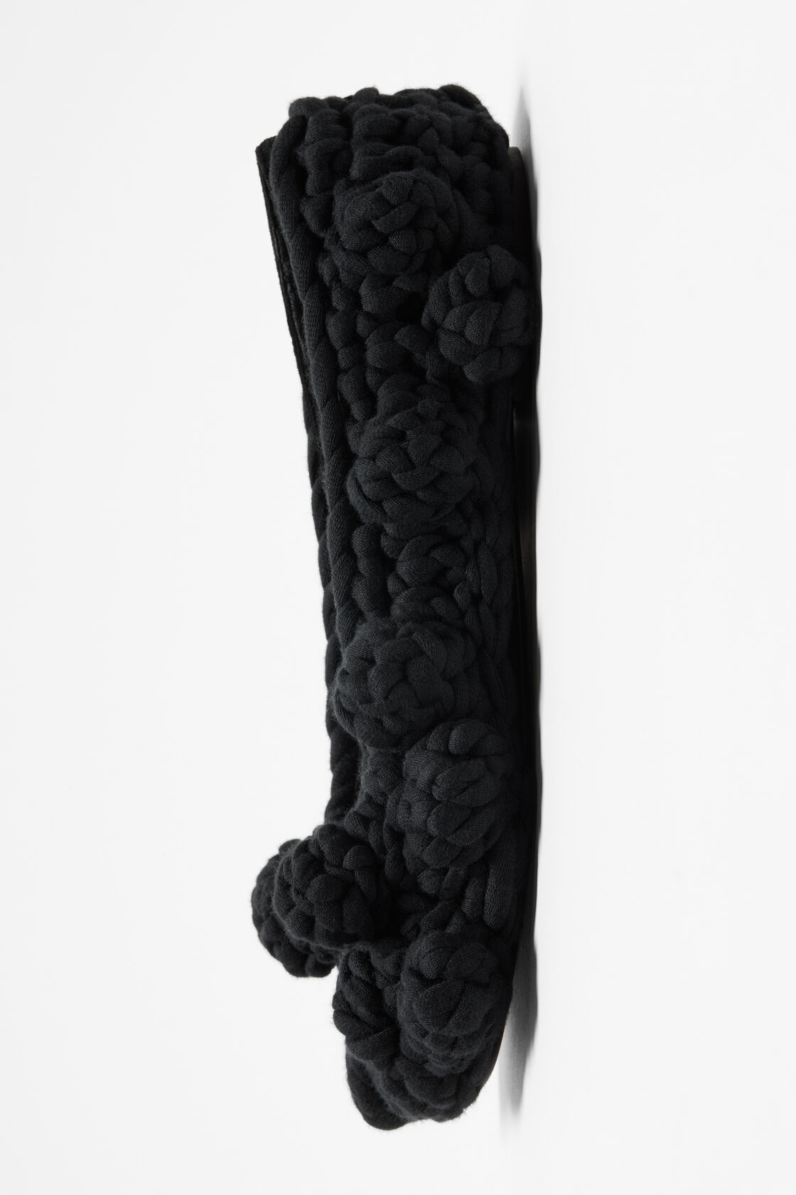 Knit ballet flat, Black, 2000x