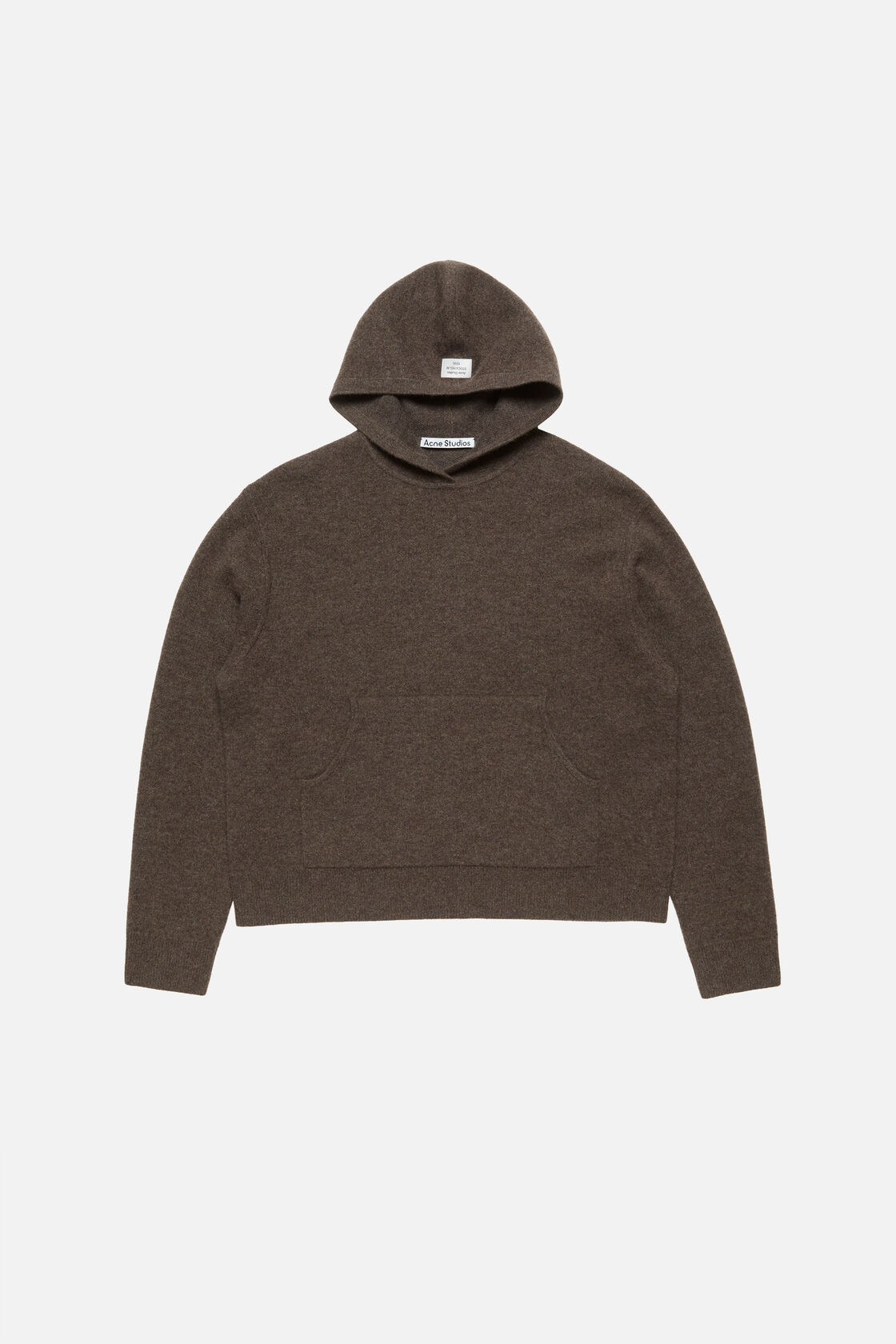 Cashmere hoodie, Walnut brown, 2000x