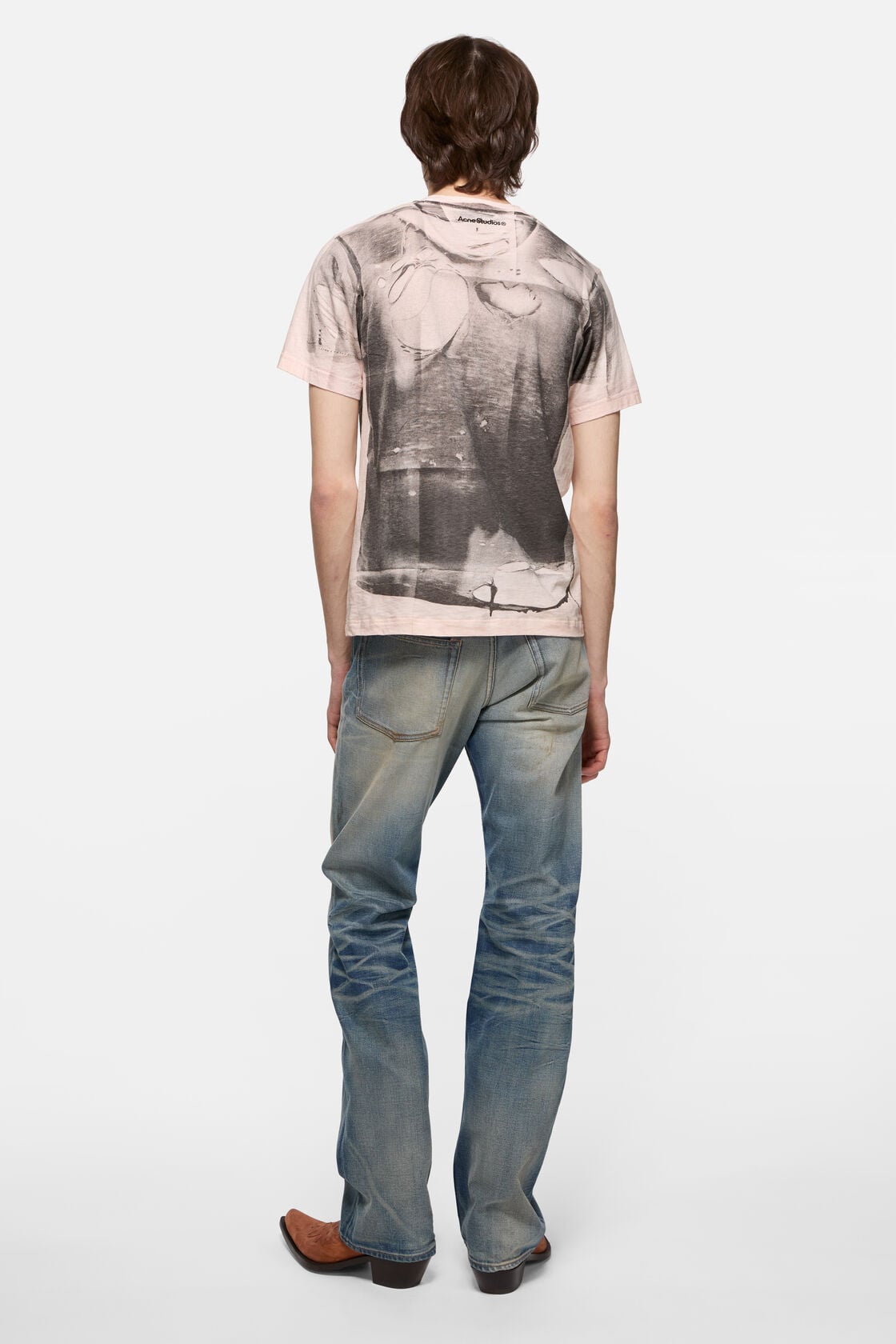 Tromp-l'&oelig;il t-shirt, Pink/grey, 2000x