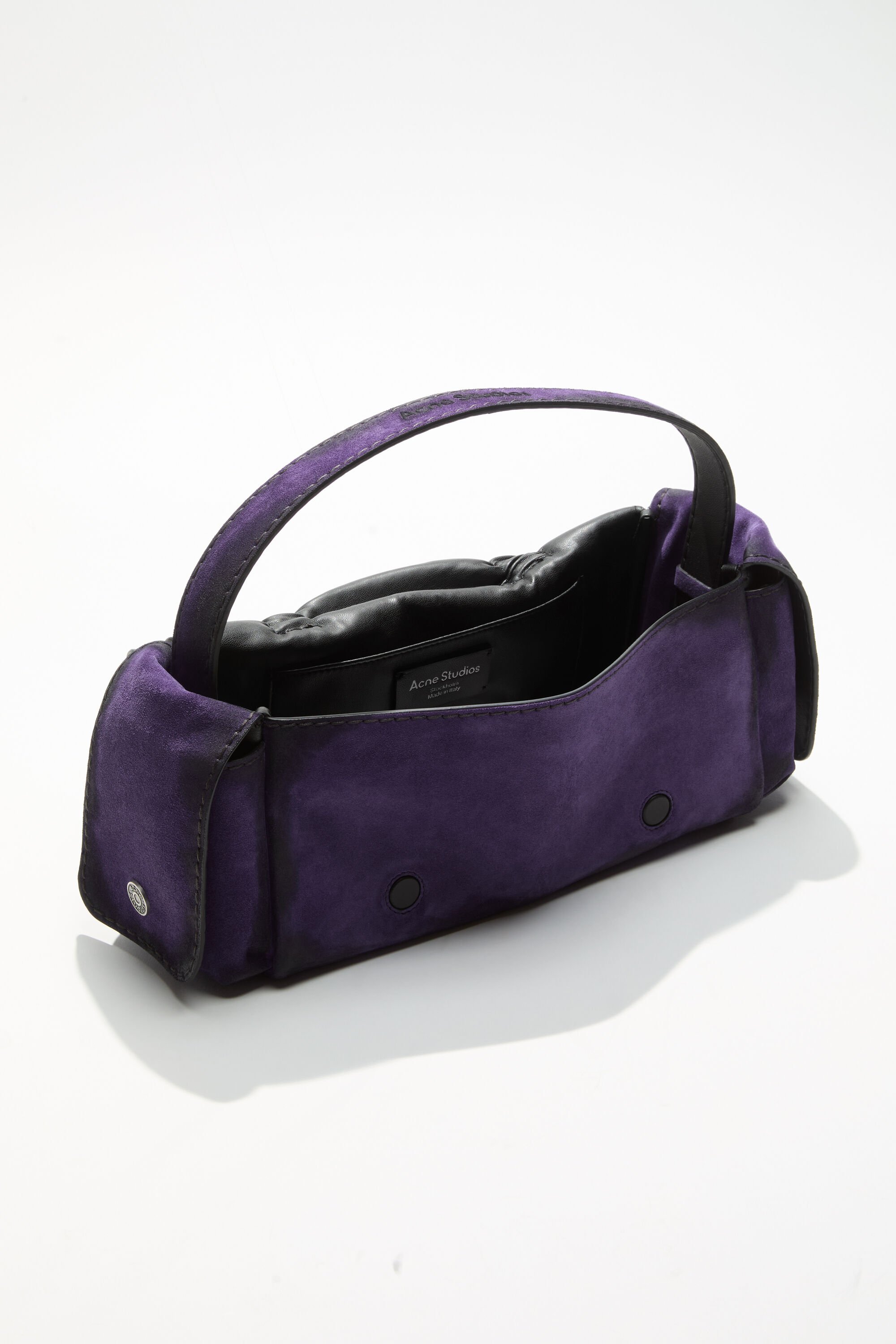 Acne Studios - Multipocket suede shoulder bag - Violet purple