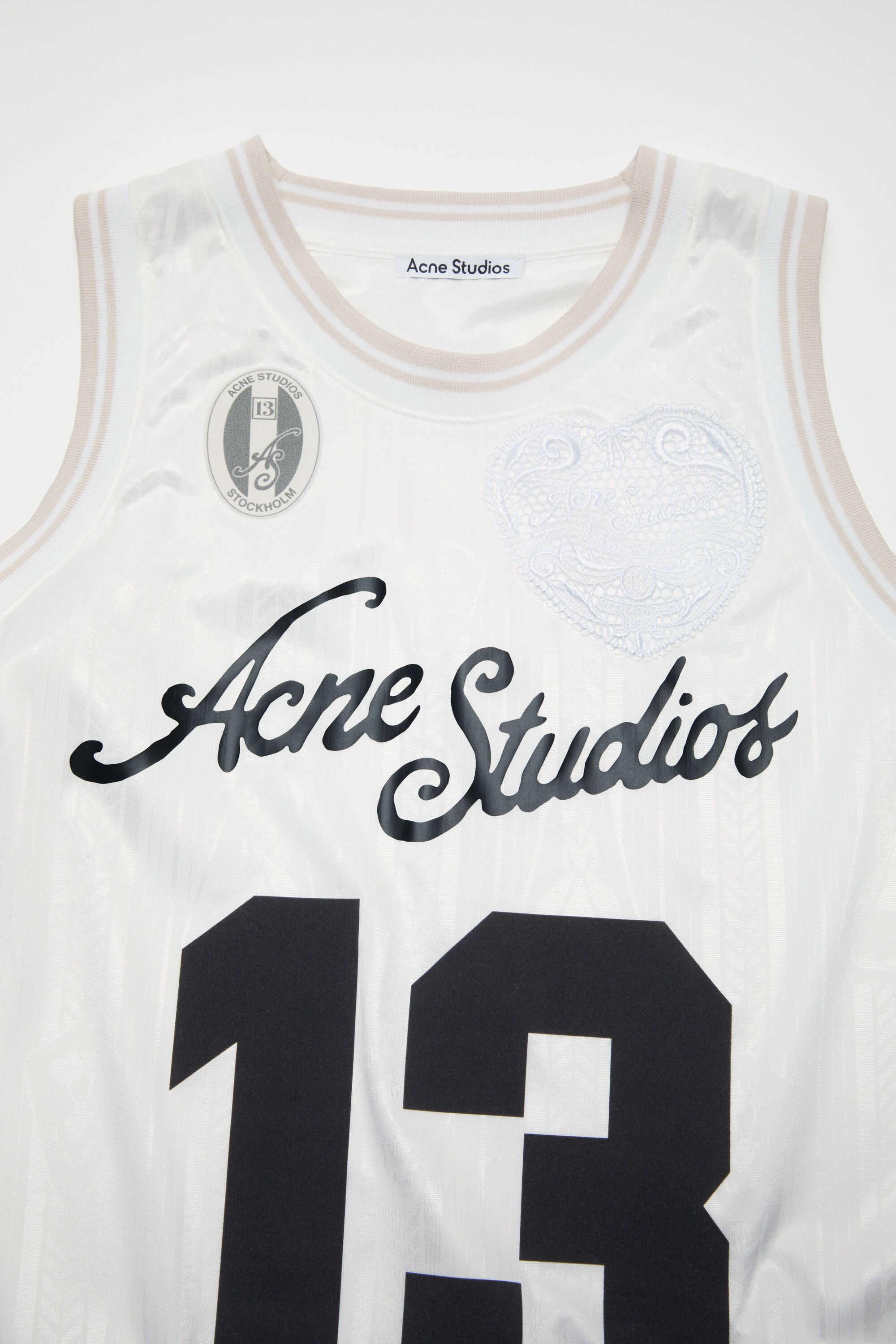 Acne Studios - Sports jersey tank top - White