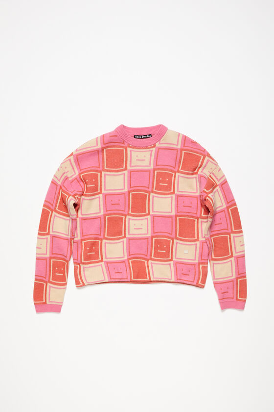 Acne Studios - ジャカード クルーネックセーター - ラスティオレンジ 