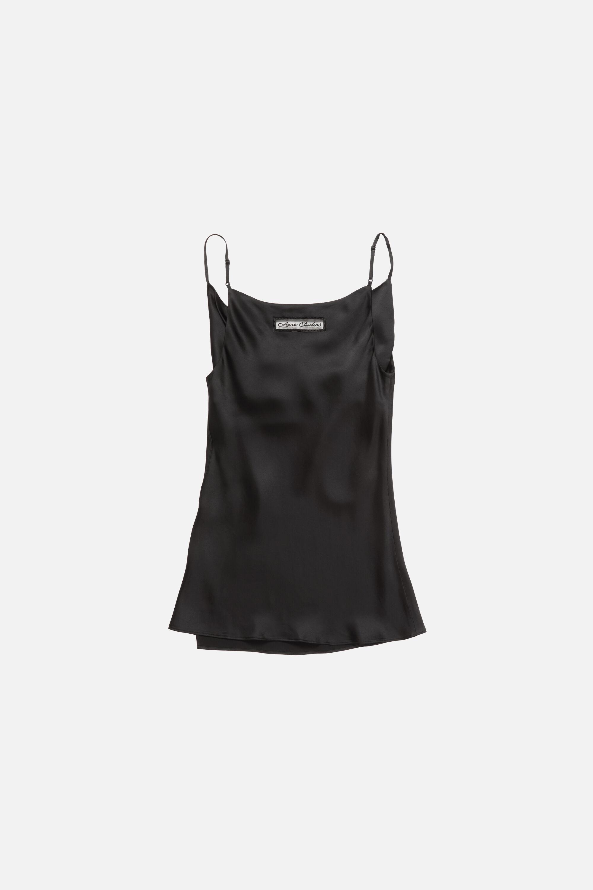 Acne Studios - Shiny satin tank top - Black