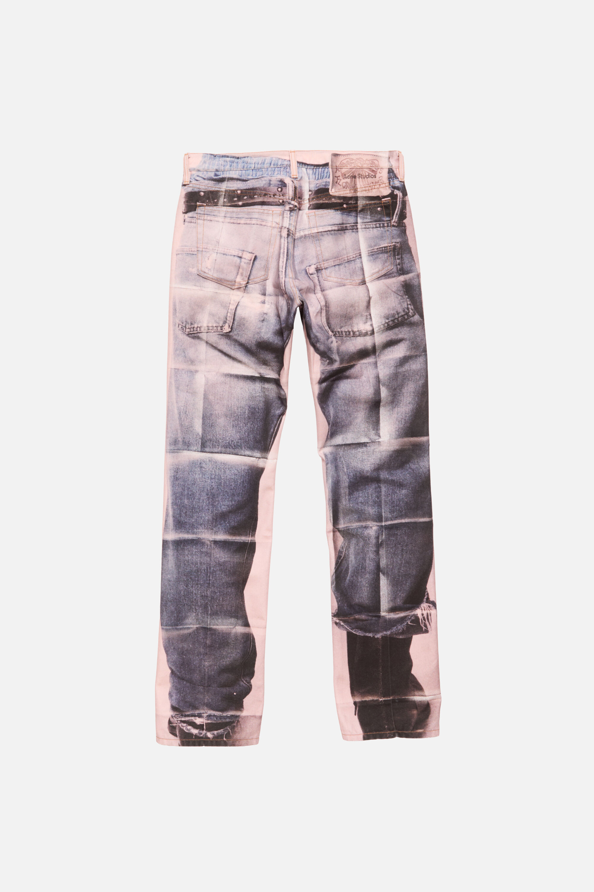 るん。さんAcne Studios イタリア製 ピンクセルビッジ・アンクルデニム Acne Studios - Trompe-l'œil jeans - Regular fit - Pink/blue