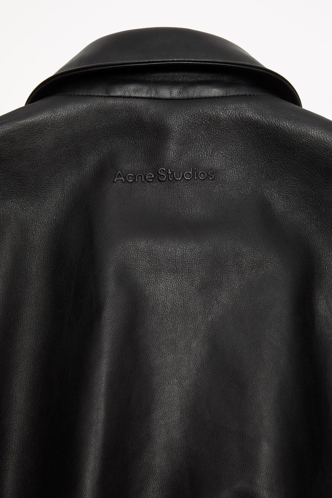 Leather bomber jacket, Black, 2000x