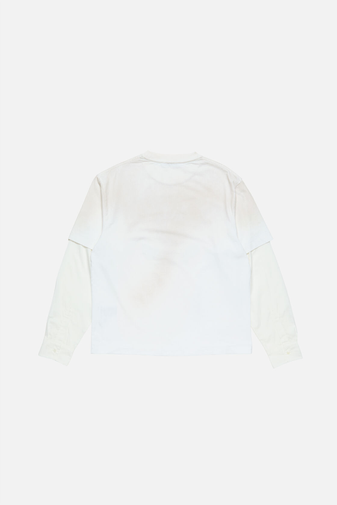 Layered logo t-shirt, Dusty white, 2000x