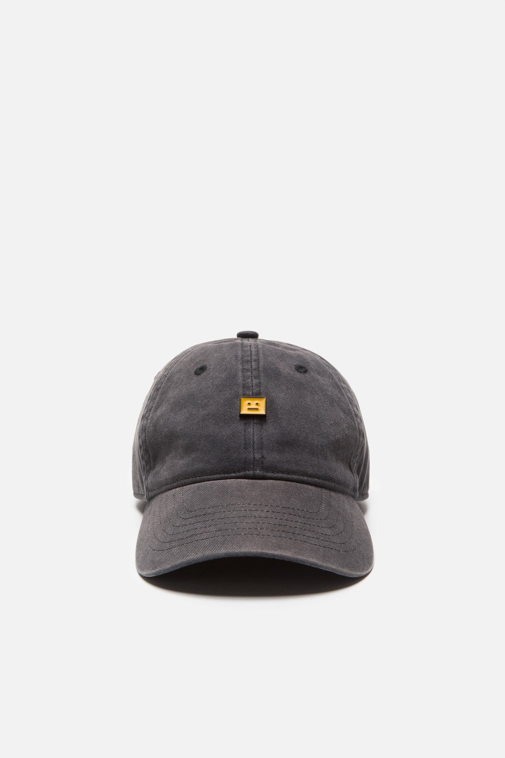 acne studios キャップ Acne Studios - Faceスタッドキャップ - ウォッシュドブラック