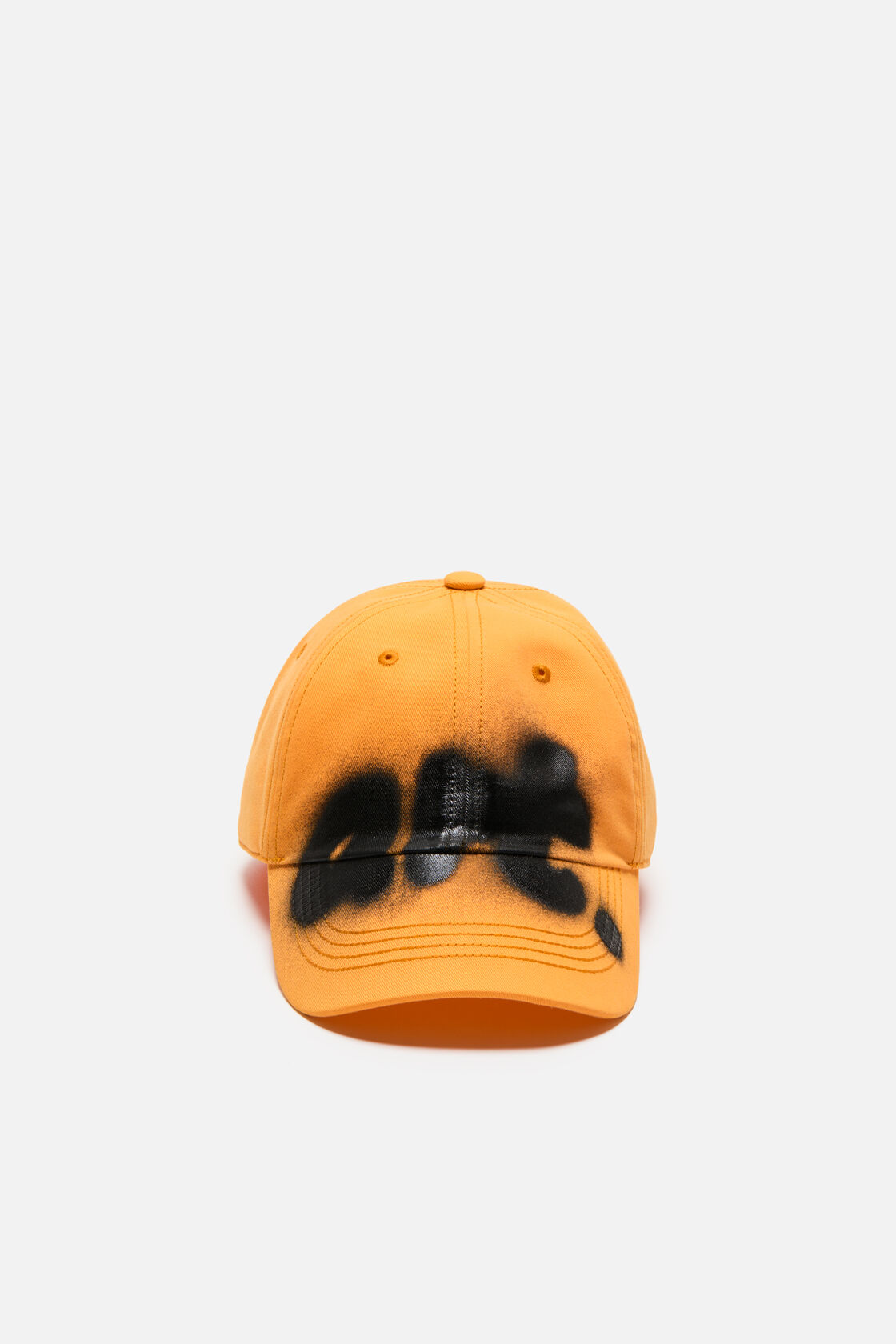 Sprayed graphic cap, Saffron orange, 2000x