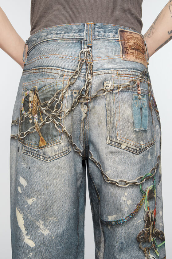 Acne Studios - Baggy fit trousers - 1981M - Mid Blue 