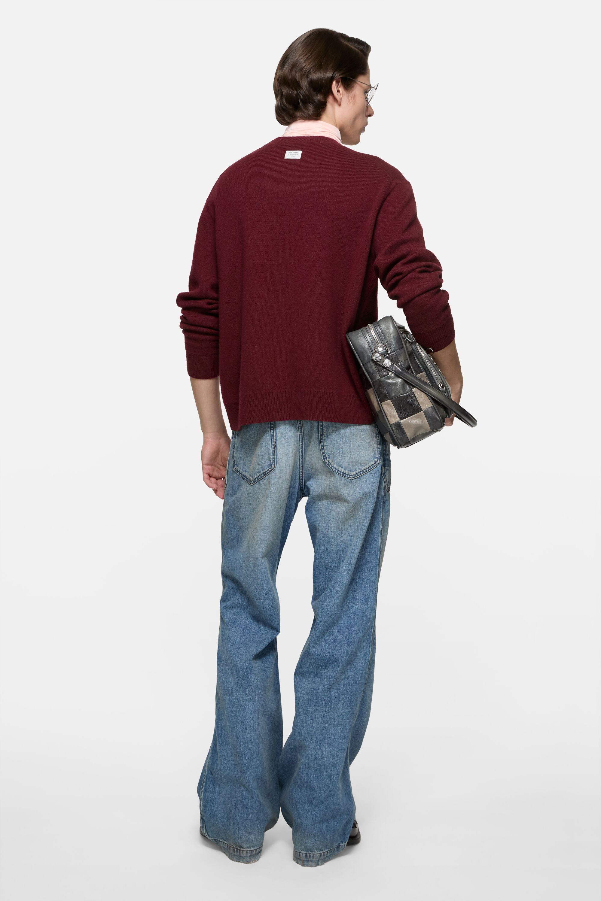 Acne Studios - ロゴ入りカシミヤセーター - ダークレッド