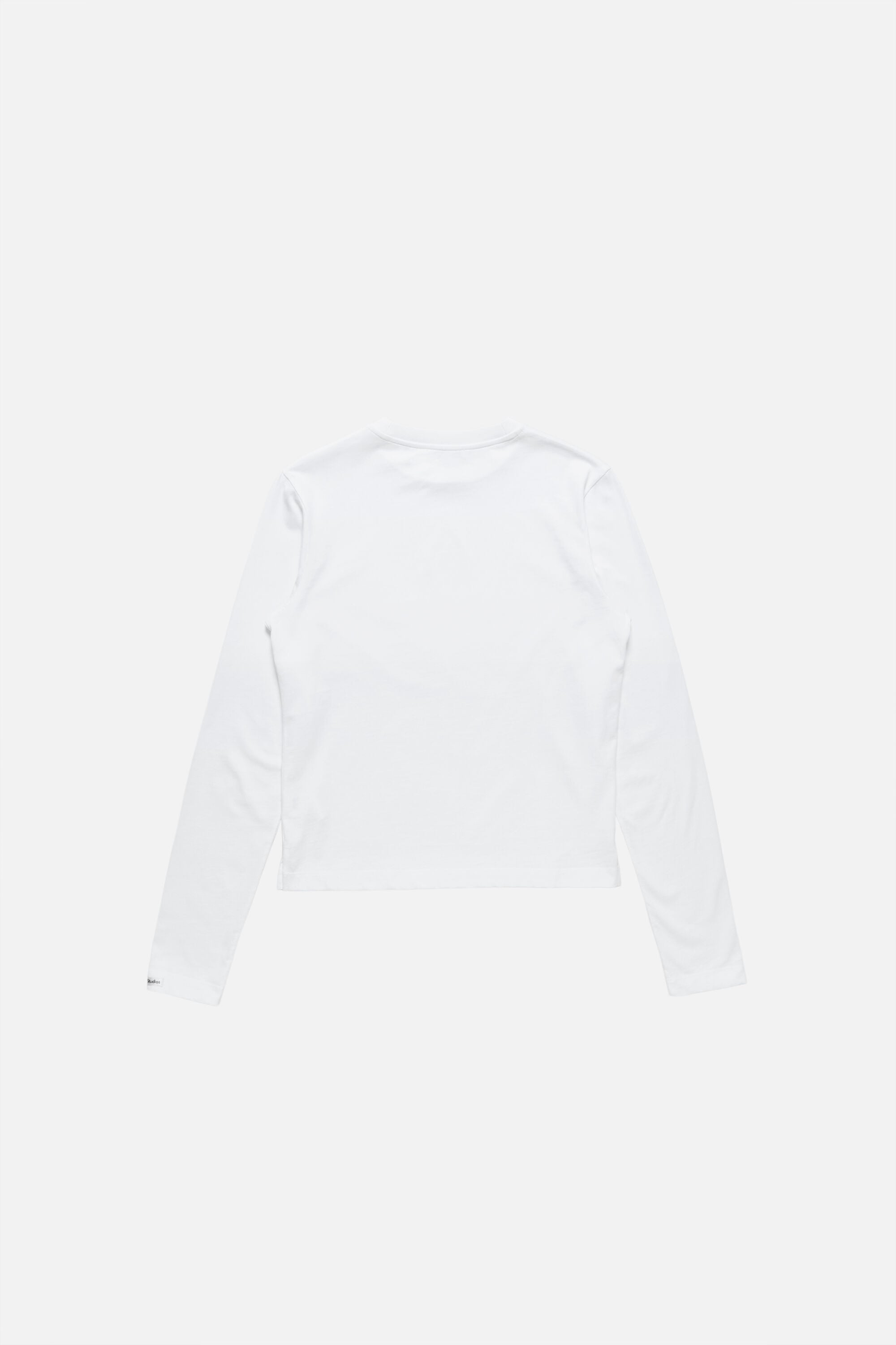 Acne Studios - Satin label t-shirt - regular - Optic White