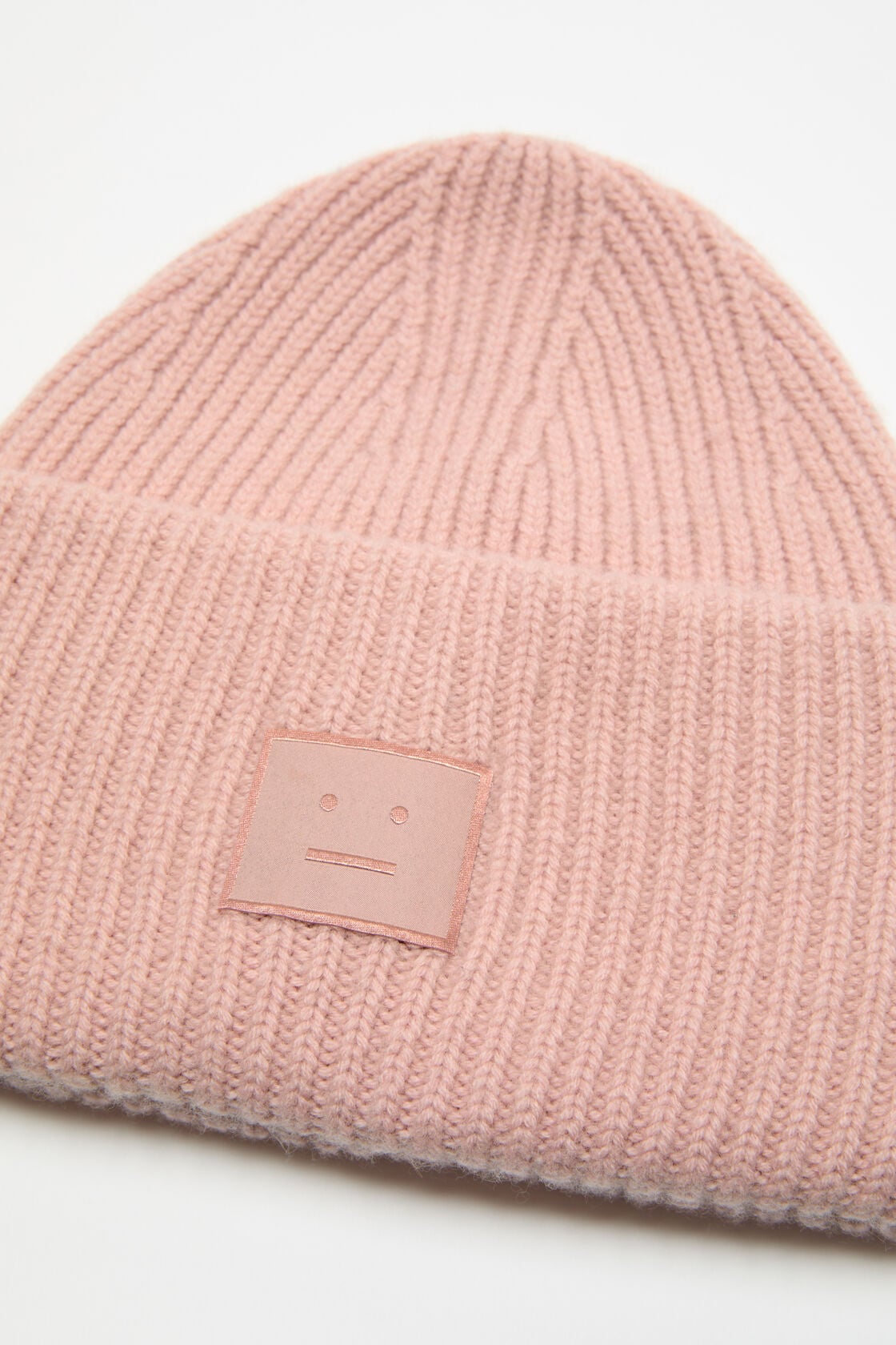 Face logo beanie - Yak, Dirty pink, 2000x