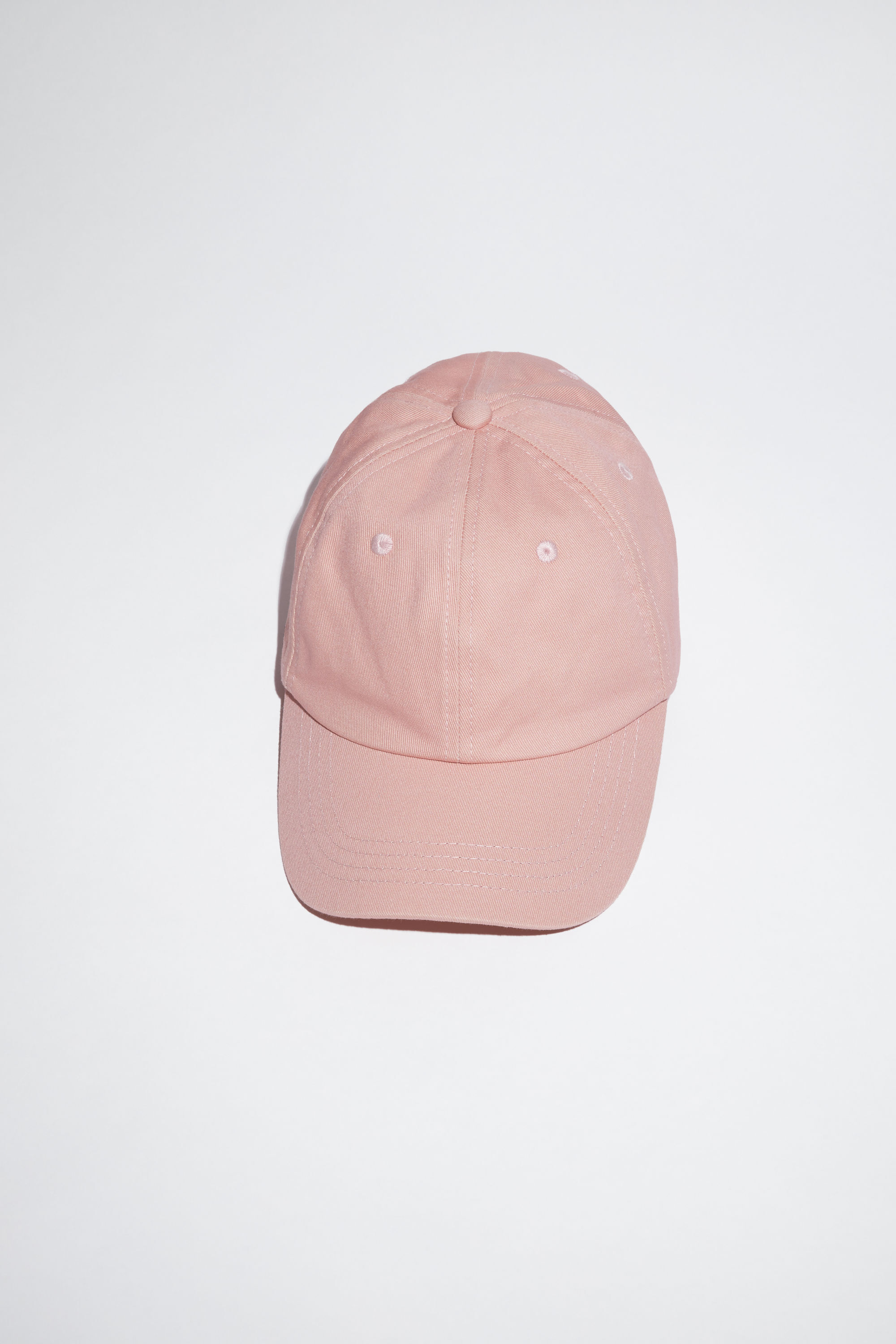 Pink Womens Accessories Hats Acne Studios Cotton Baseball Cap in Pastel Pink 
