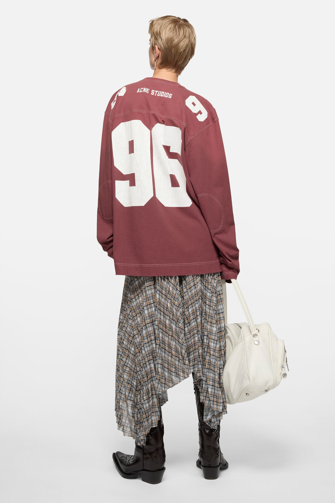 徽标运动衫风格 T 恤, 褪色红色, 2000x