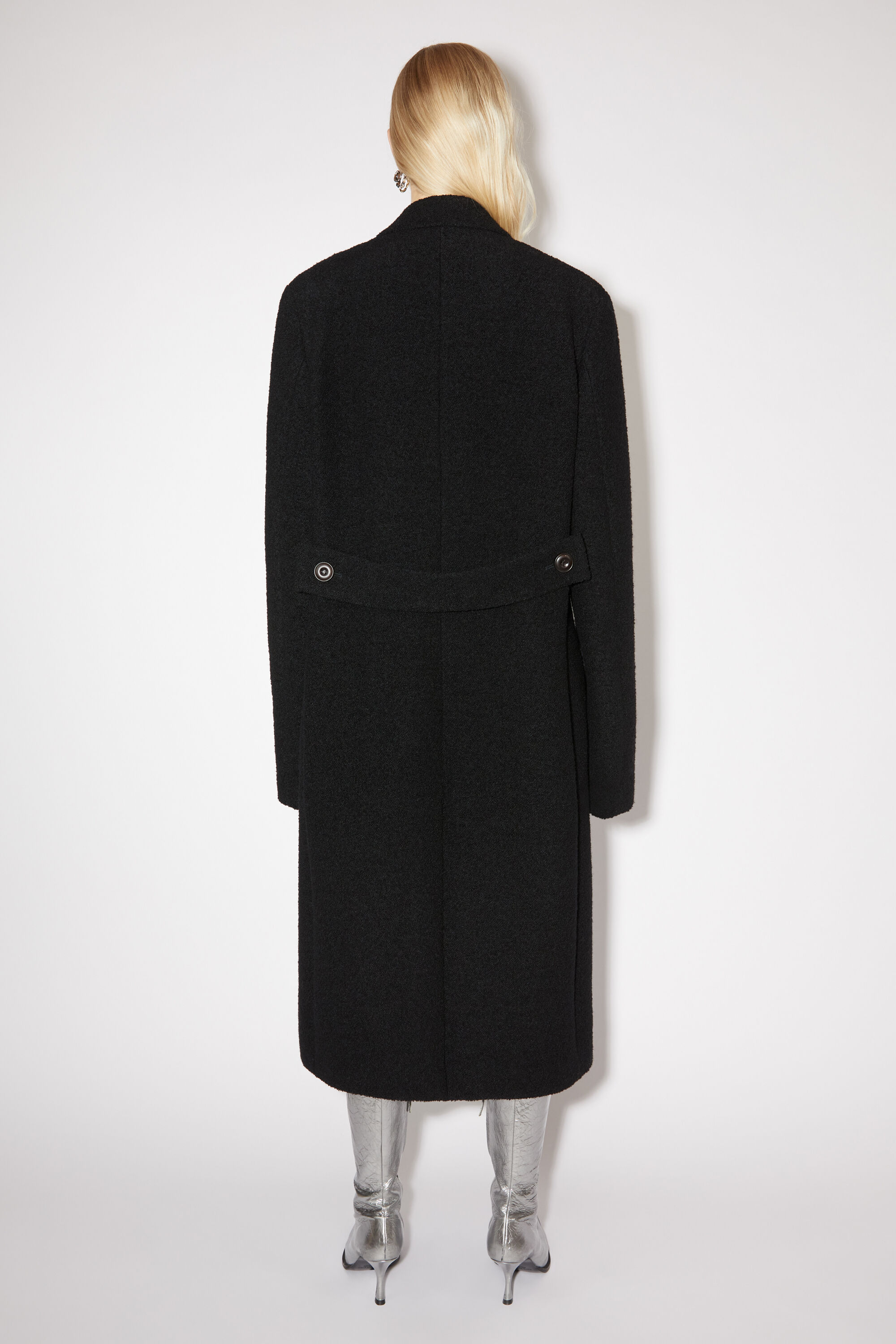 아크네 스튜디오 Acne Studios Double-breasted wool coat - Black