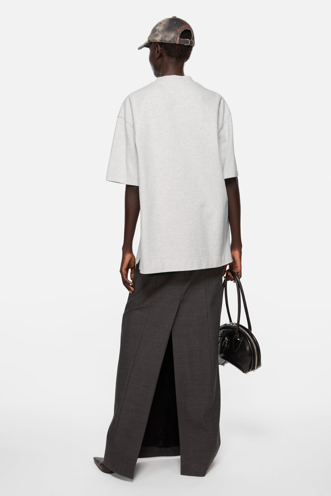 Logo t-shirt - Relaxed fit, Pale Grey Melange, 2000x