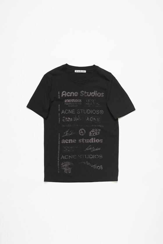 Acne Studios - ロゴTシャツ - リラックスフィット - ブラック