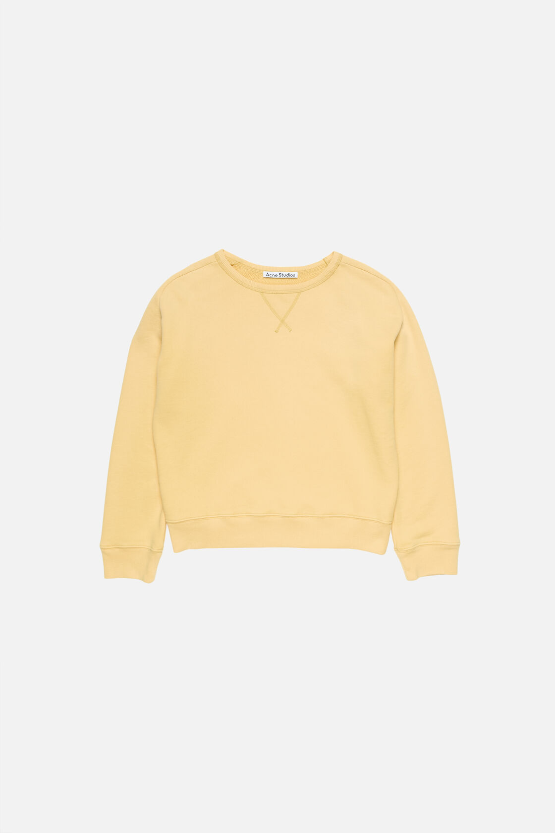 Washed logo sweatshirt, Light yellow, 2000x