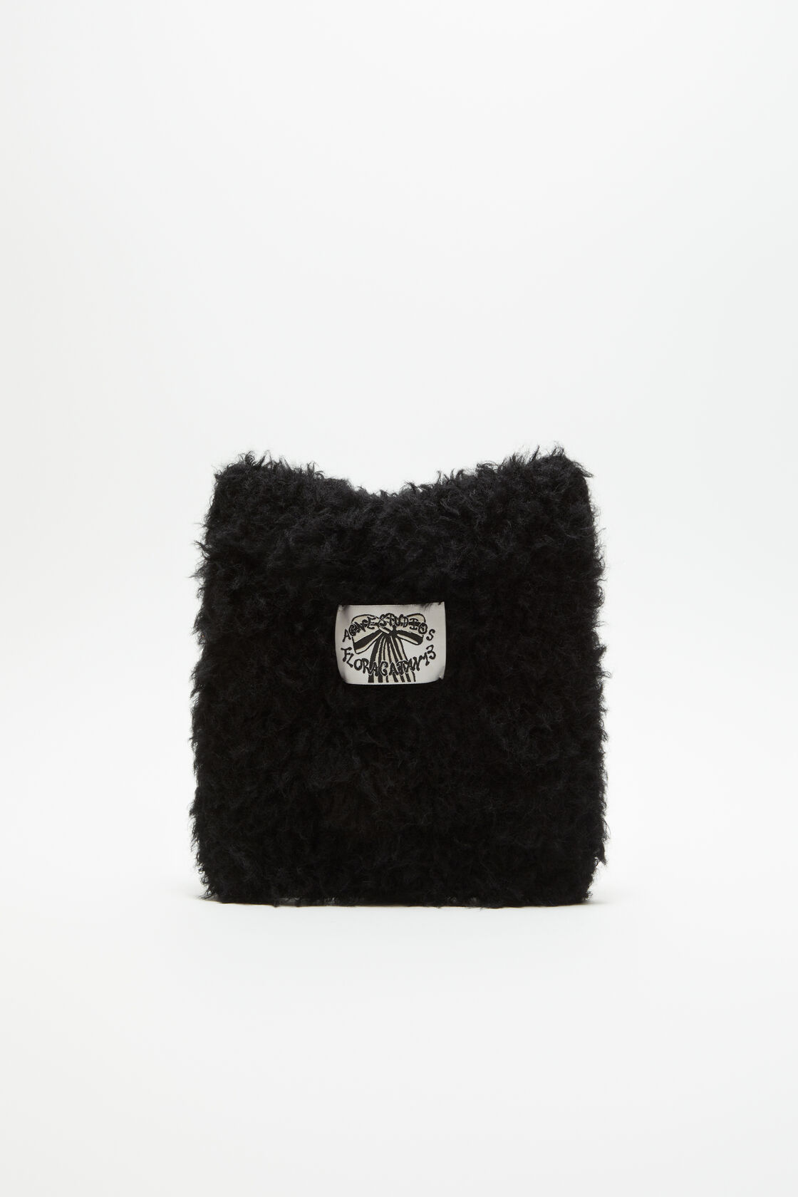 Fluffy square beanie, Black, 2000x