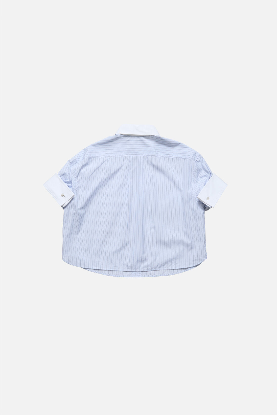 细条纹纽扣衬衫, 白色/蓝色, 2000x