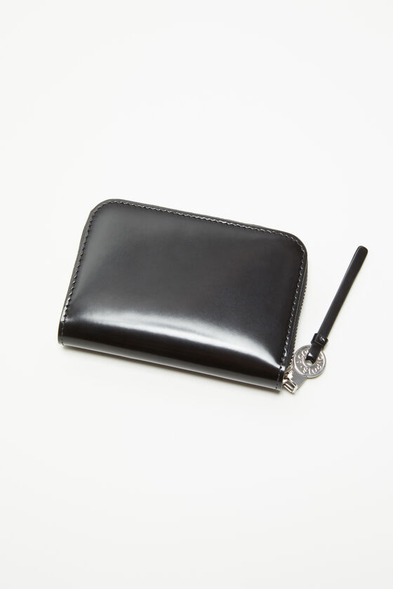 Acne Studios - レザーファスナーウォレット - ブラック