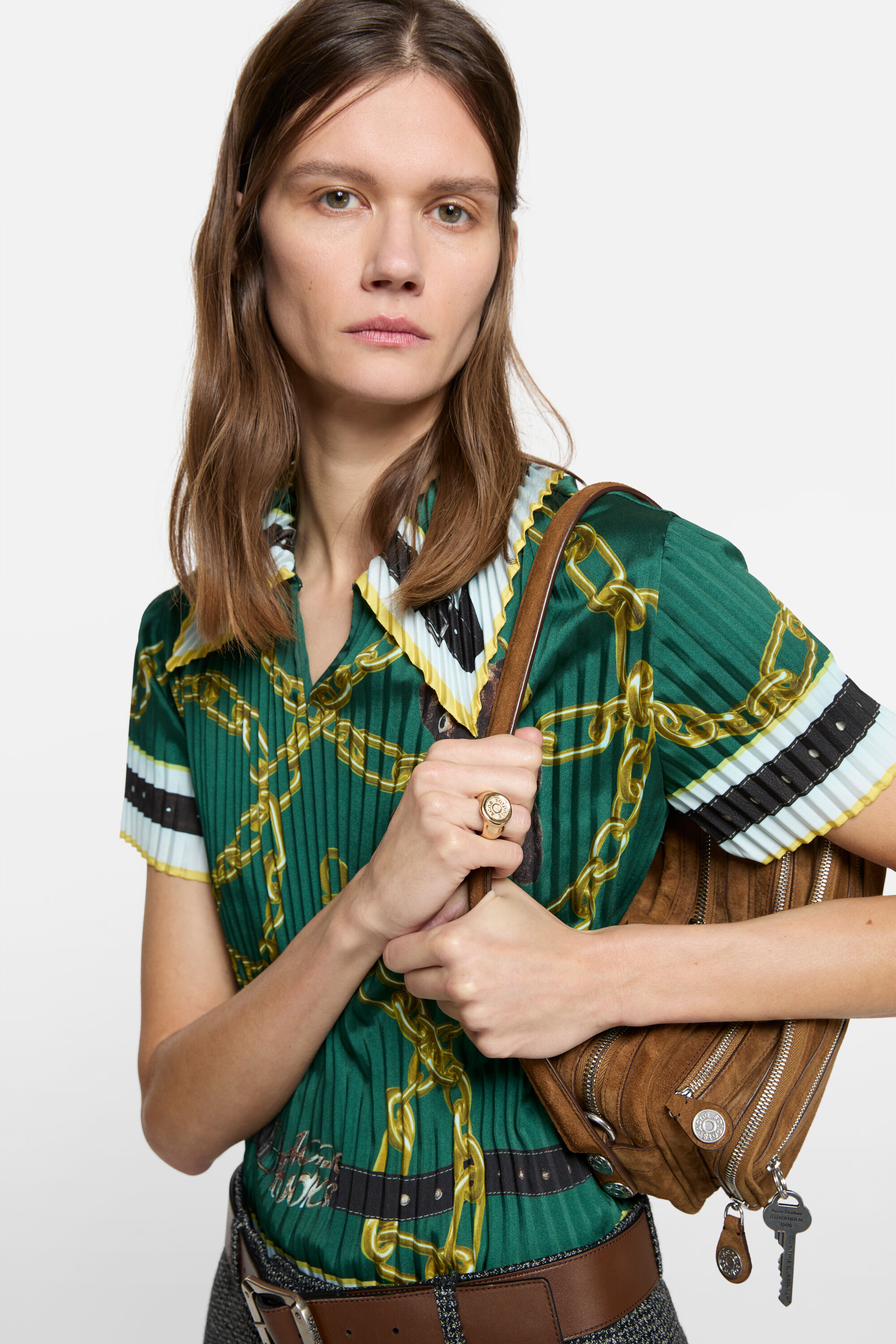 Acne Studios - Logo stamp ring - Gold