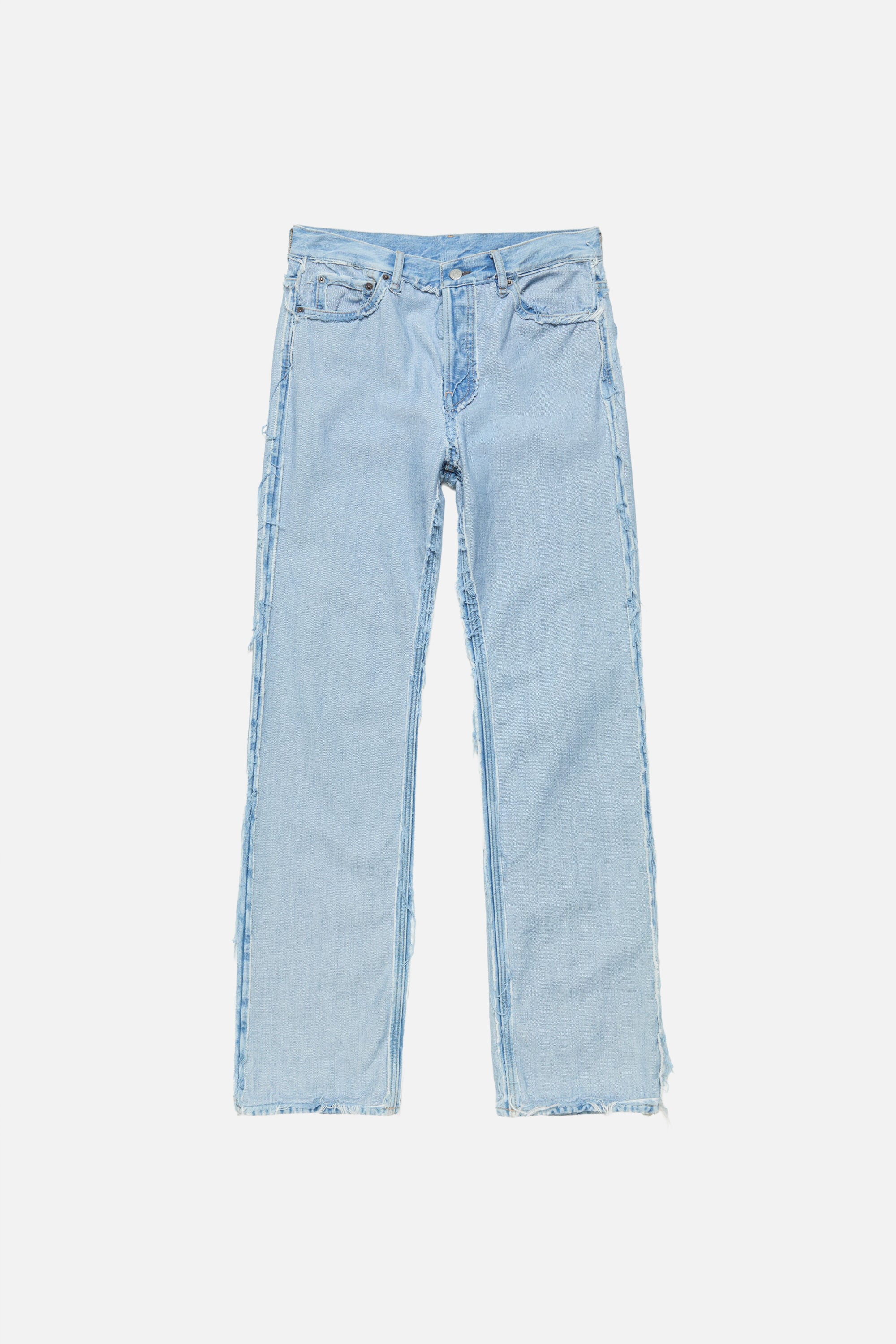 Acne Studios - Frayed denim jeans - Light blue