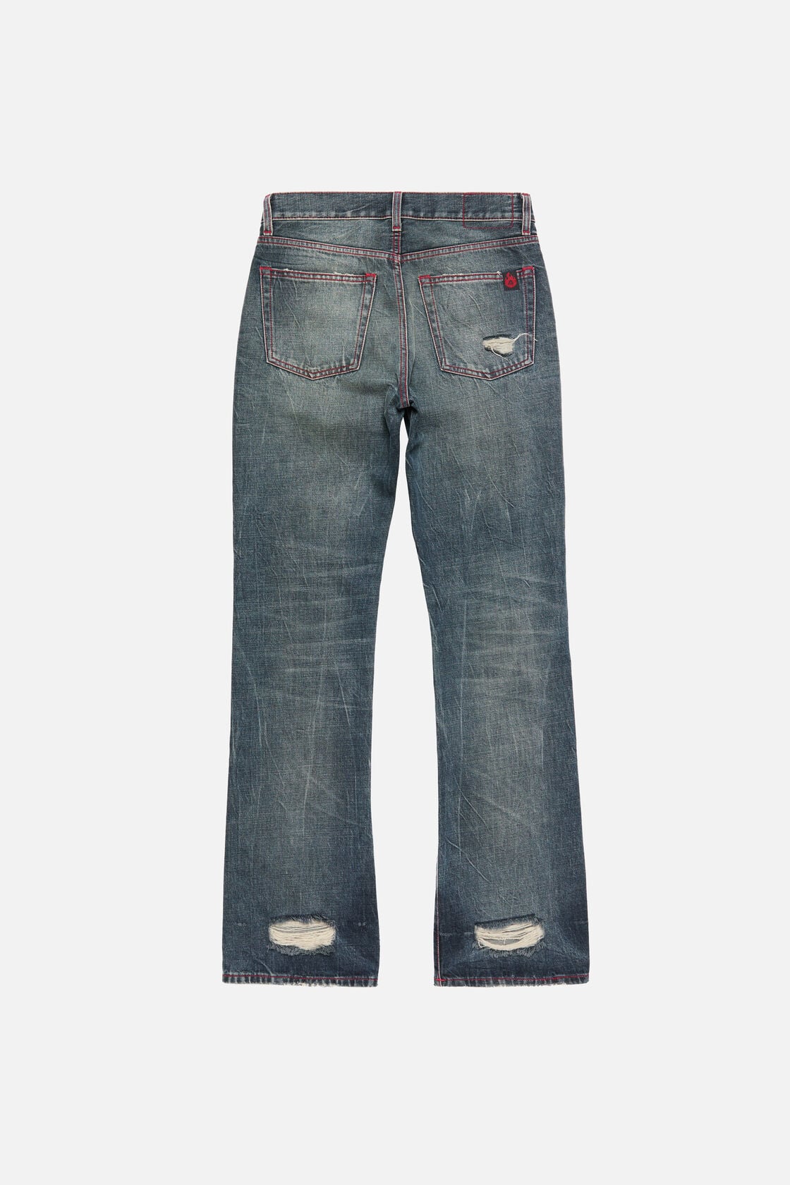 Re-edition worn jeans - 2009F, Mid Blue, 2000x