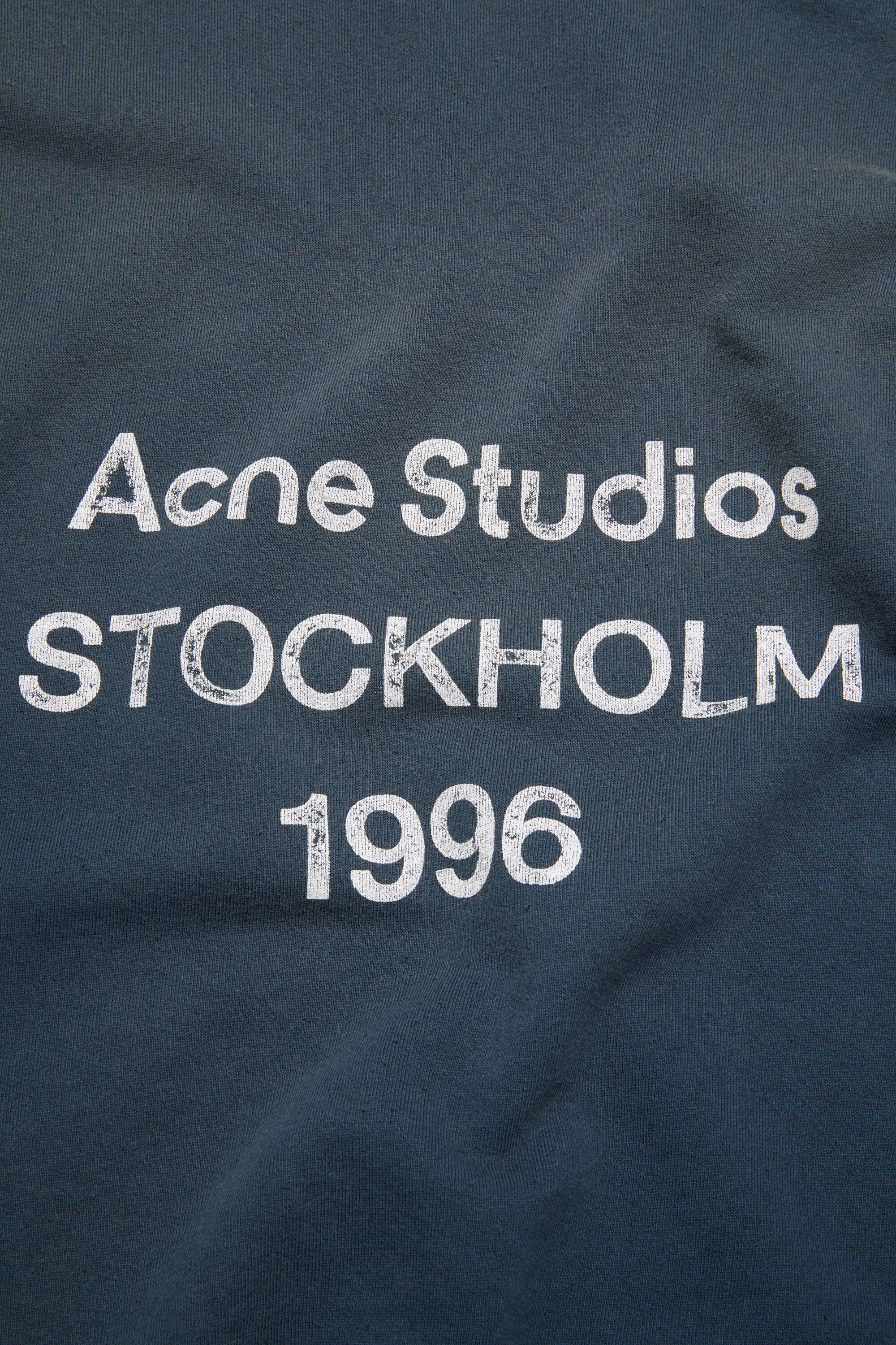 Acne Studios - フリースロゴフーディ - ディープブルー