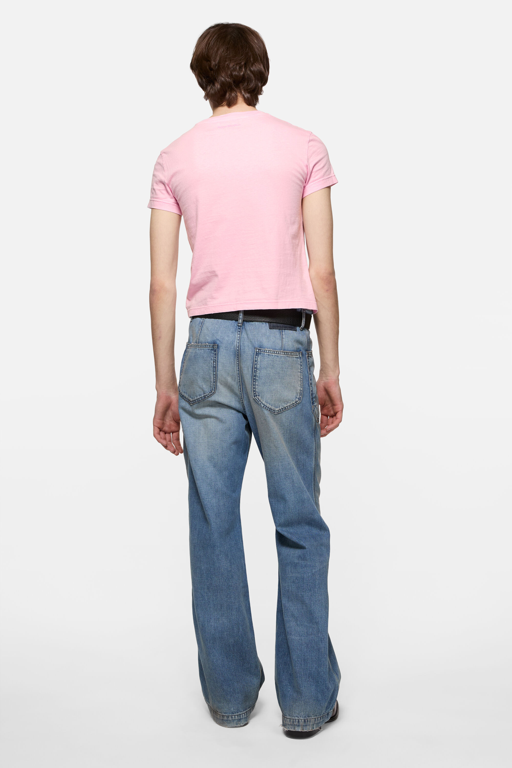 Acne Studios - フィットグラフィックTシャツ - ペールピンク