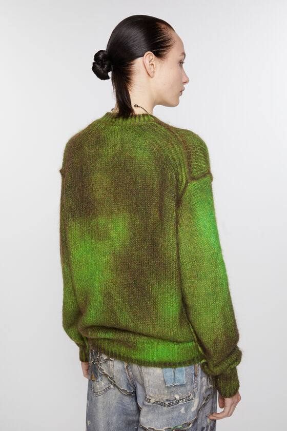 Acne Studios - Cardigan sprayed finish - Bright Green 