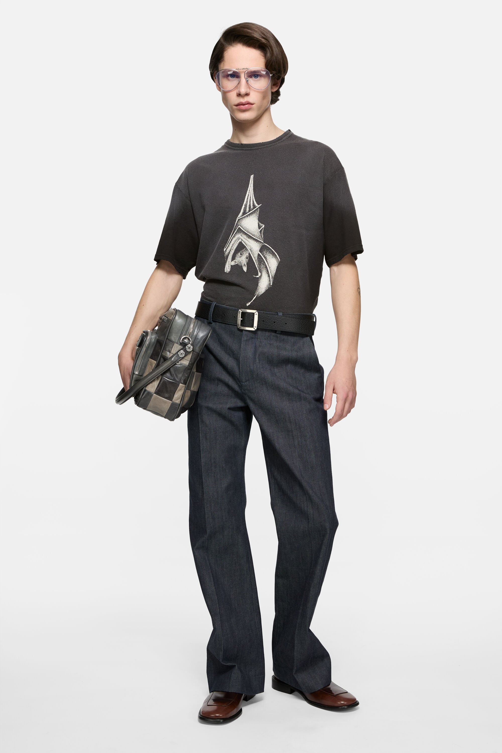 Acne Studios - Graphic bat t-shirt - Faded black